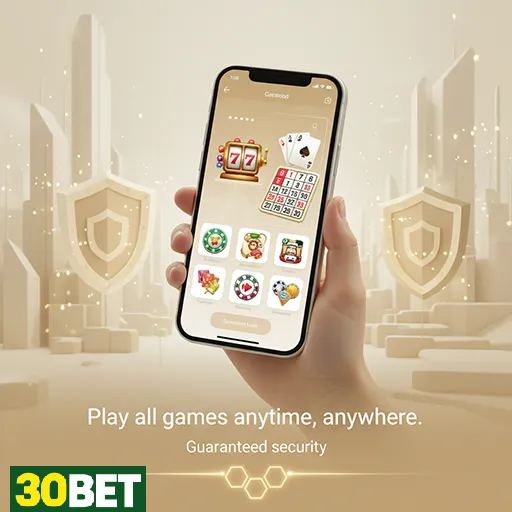 Sessão de jogo em andamento no aplicativo 30bet para Android
